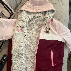 Brand new coat reversible never worn tags are gone cause it was gift.